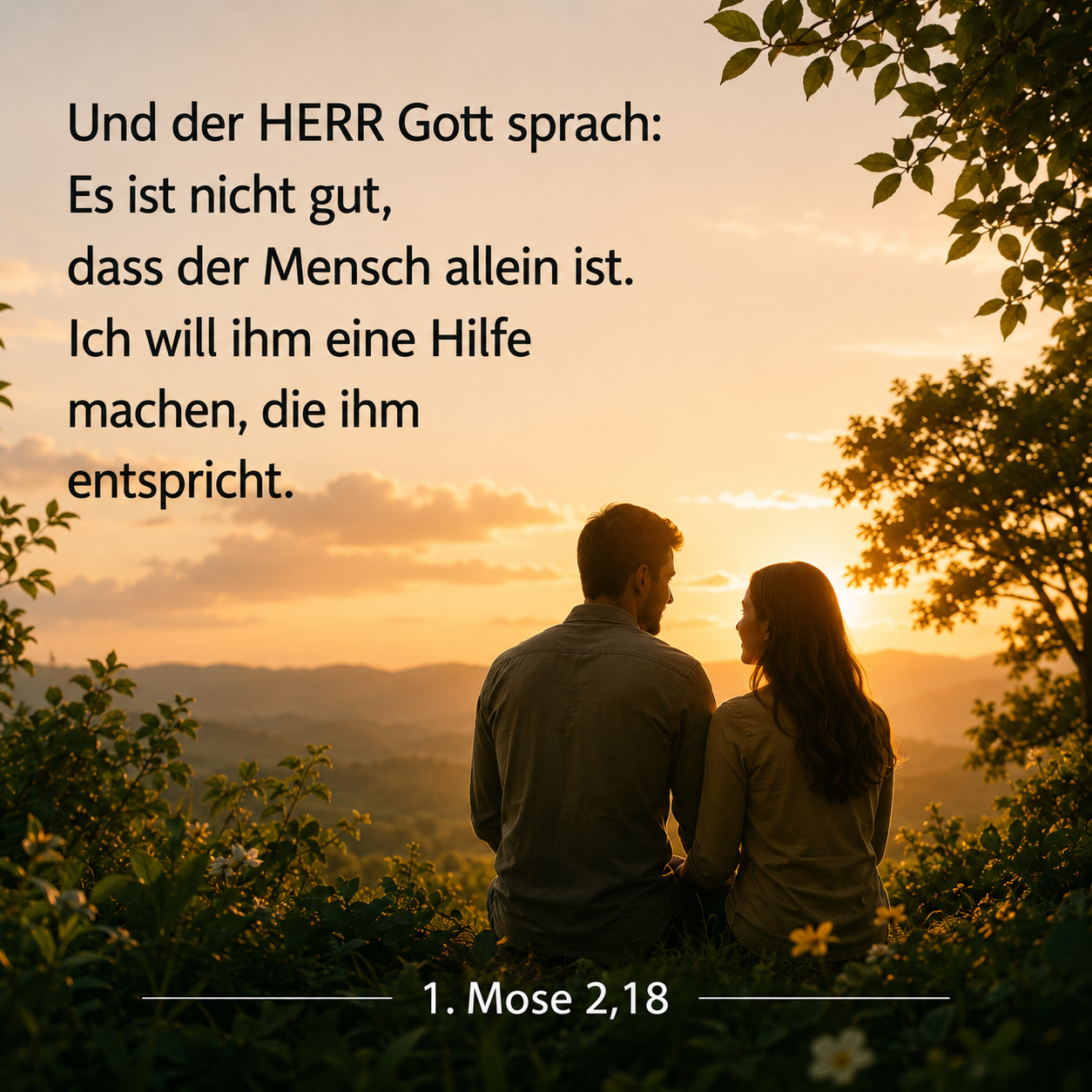 1. Mose 2,18