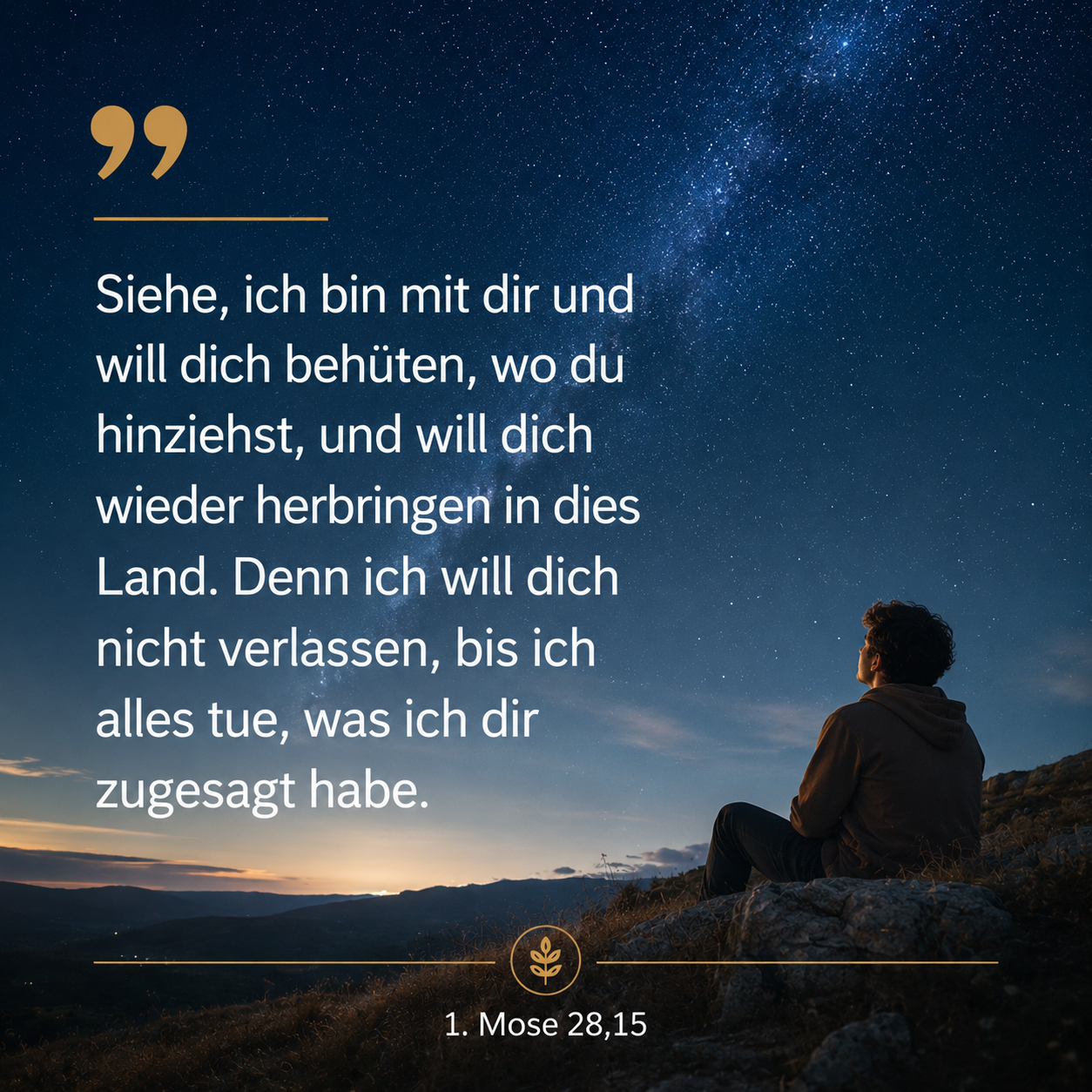 1. Mose 28,15