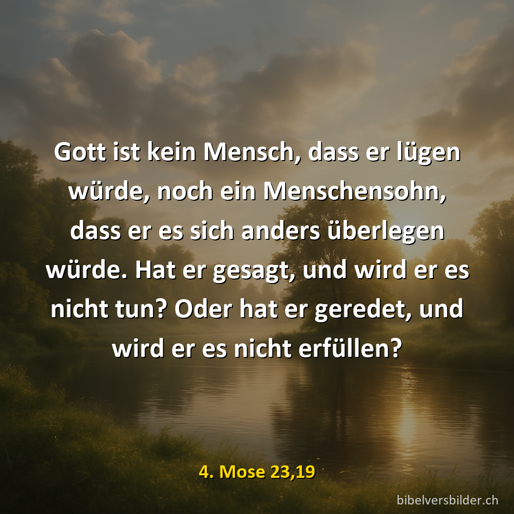 4. Mose 23,19