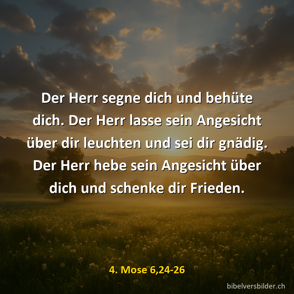 4. Mose 6,24-26