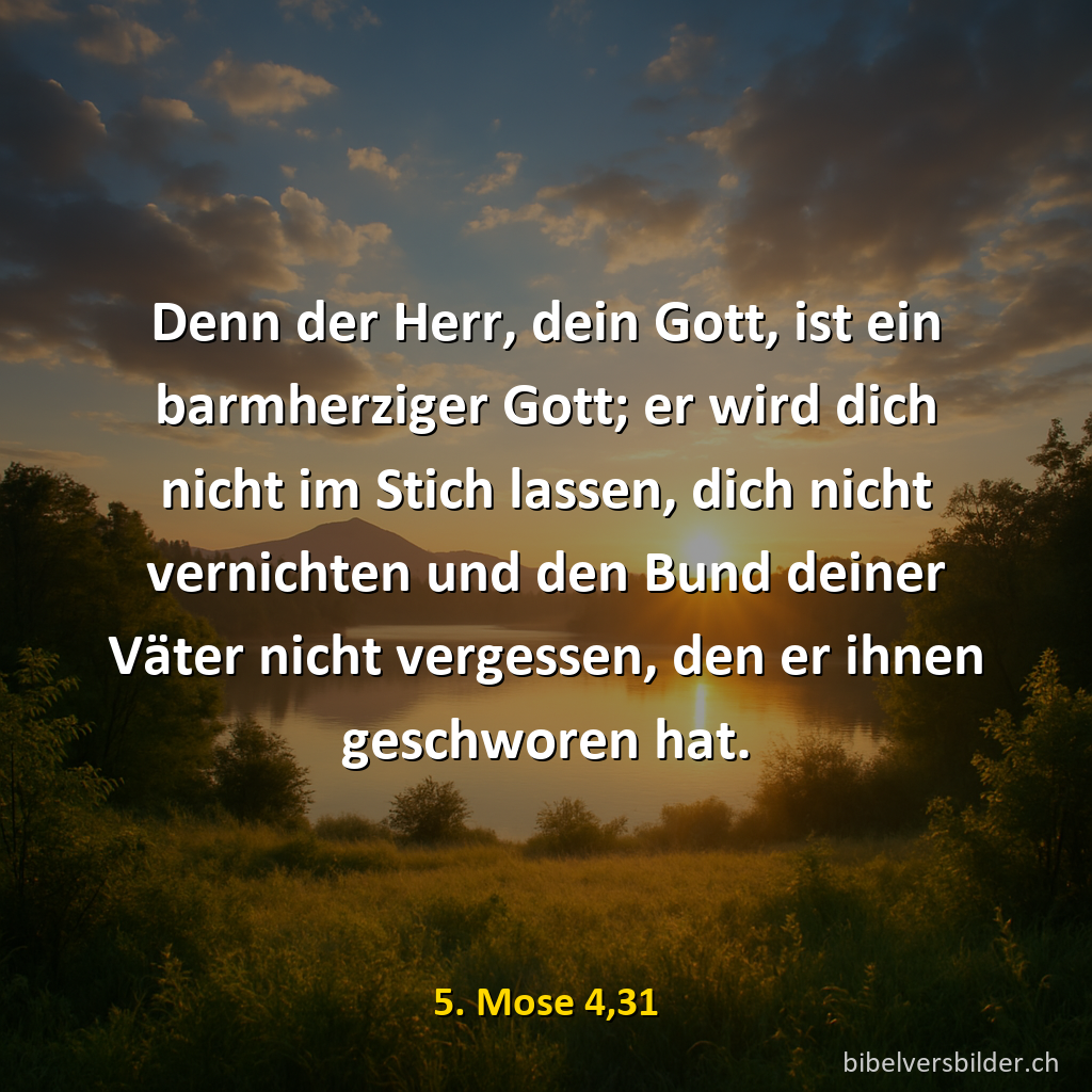 5. Mose 4,31