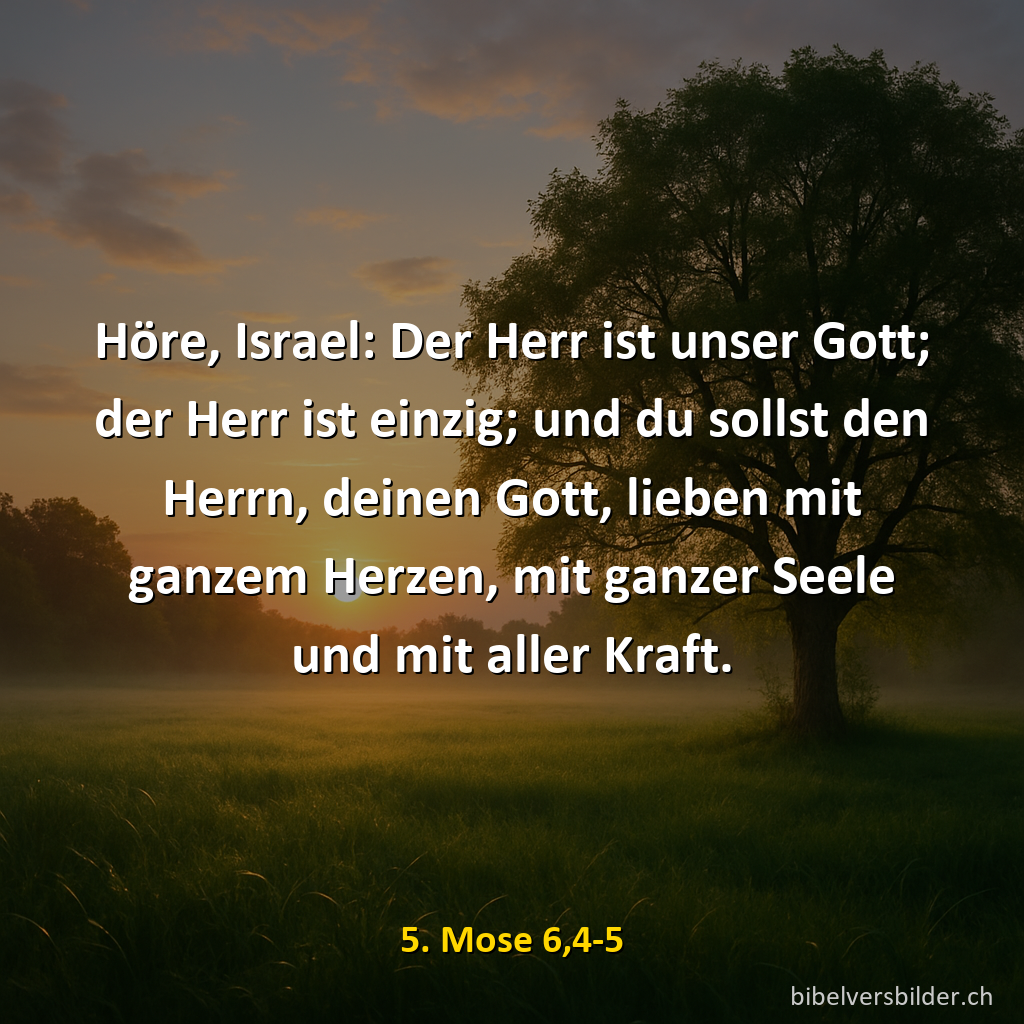 5. Mose 6,4-5