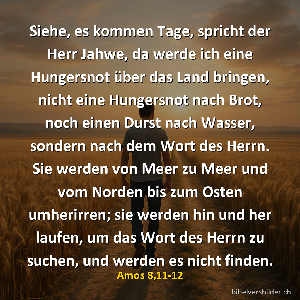 Amos 8,11-12