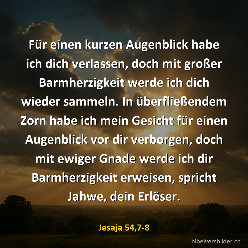 Jesaja 54,7-8