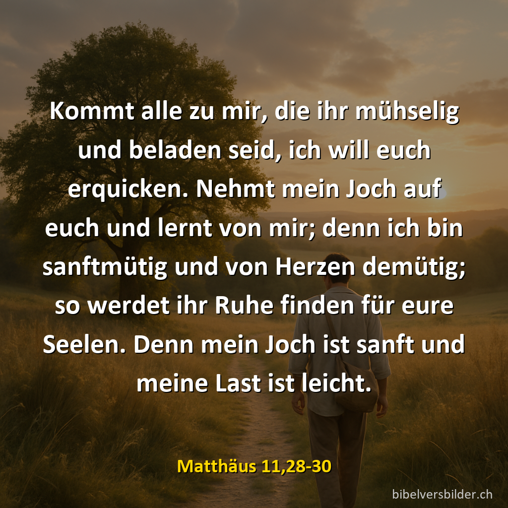 Matthäus 11,28-30