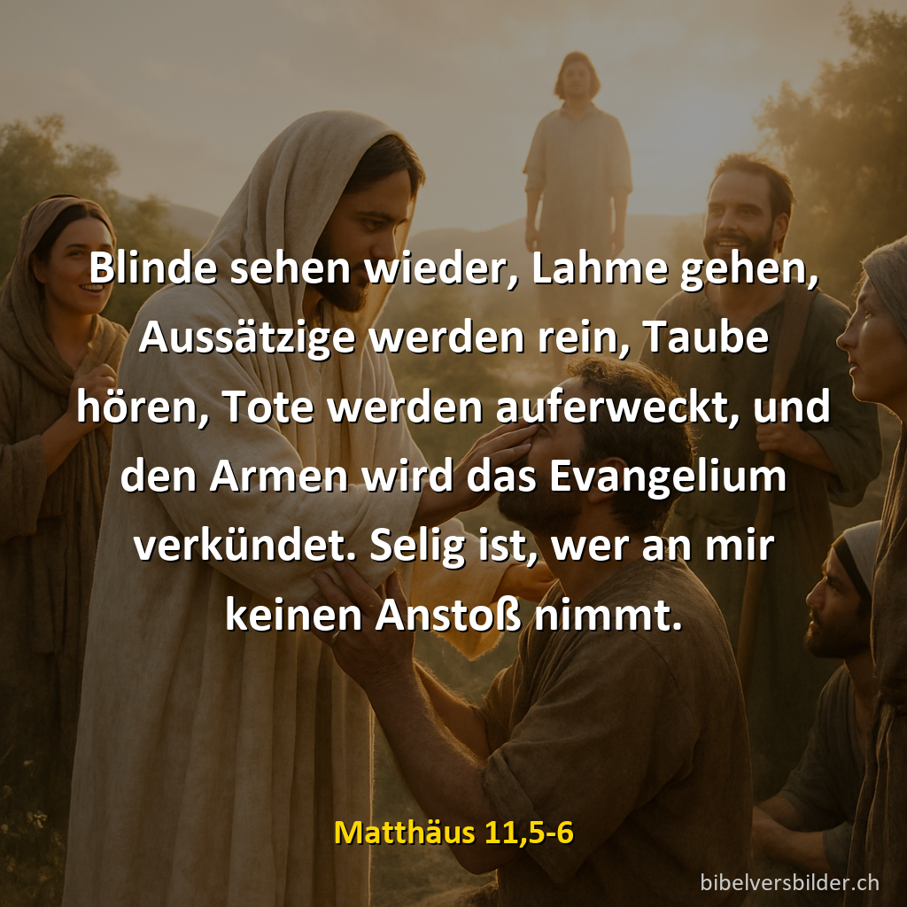 Matthäus 11,5-6