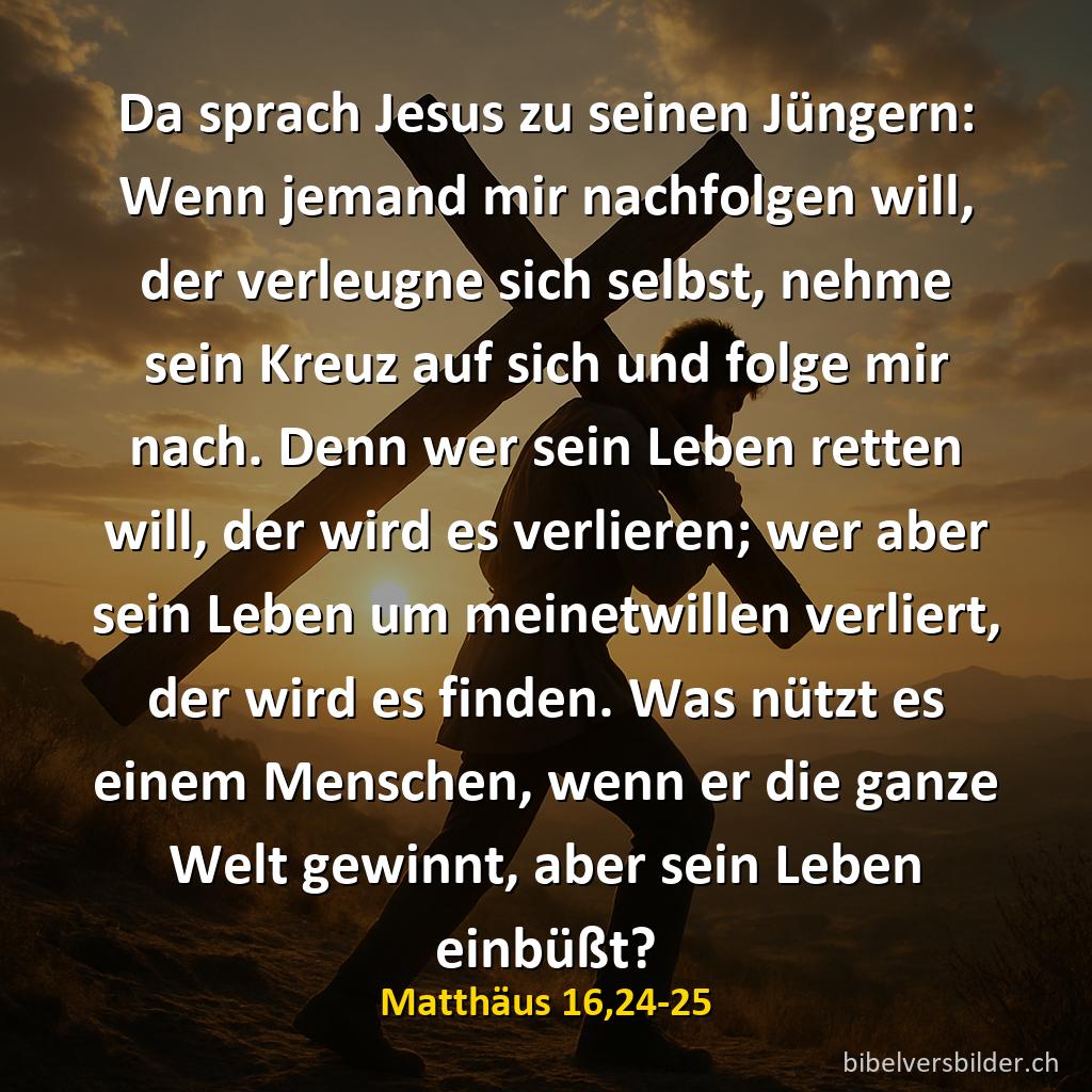 Matthäus 16,24-25