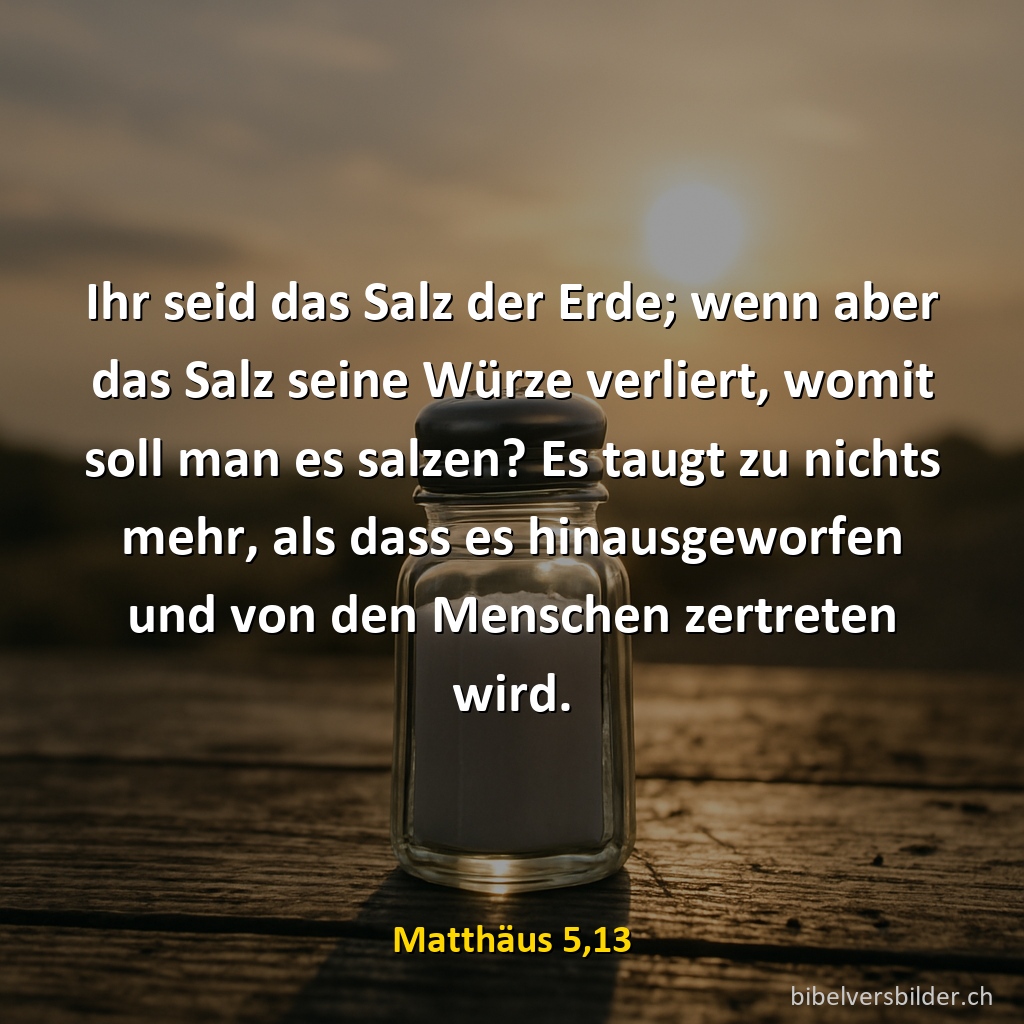 Matthäus 5,13