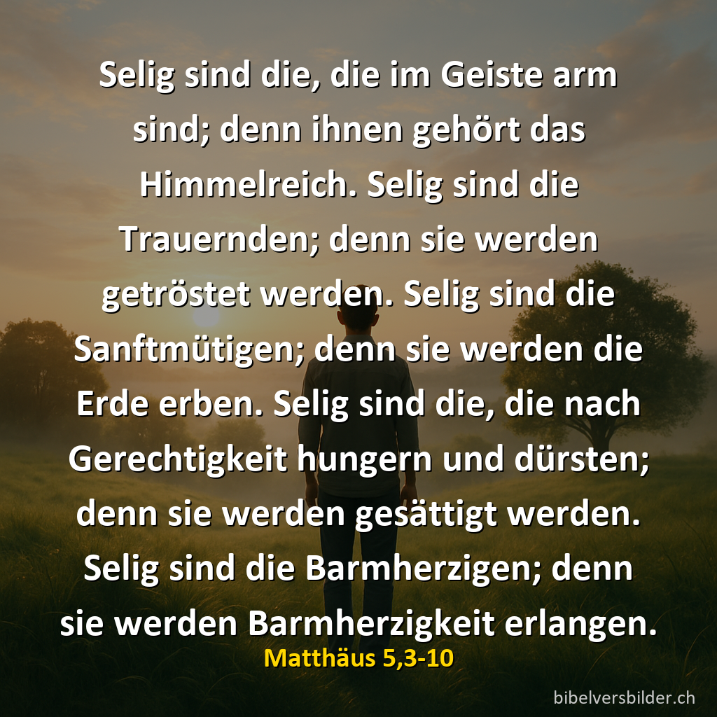 Matthäus 5,3-10