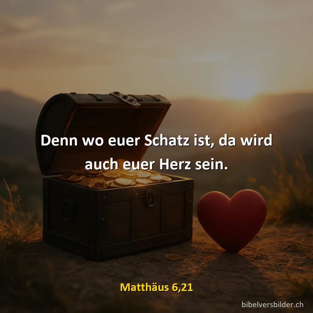 Matthäus 6,21