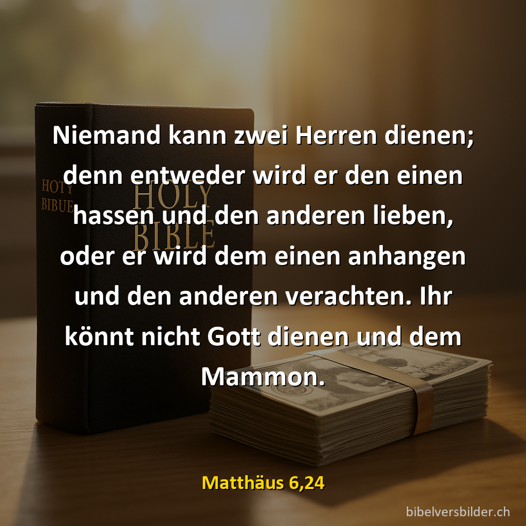 Matthäus 6,24