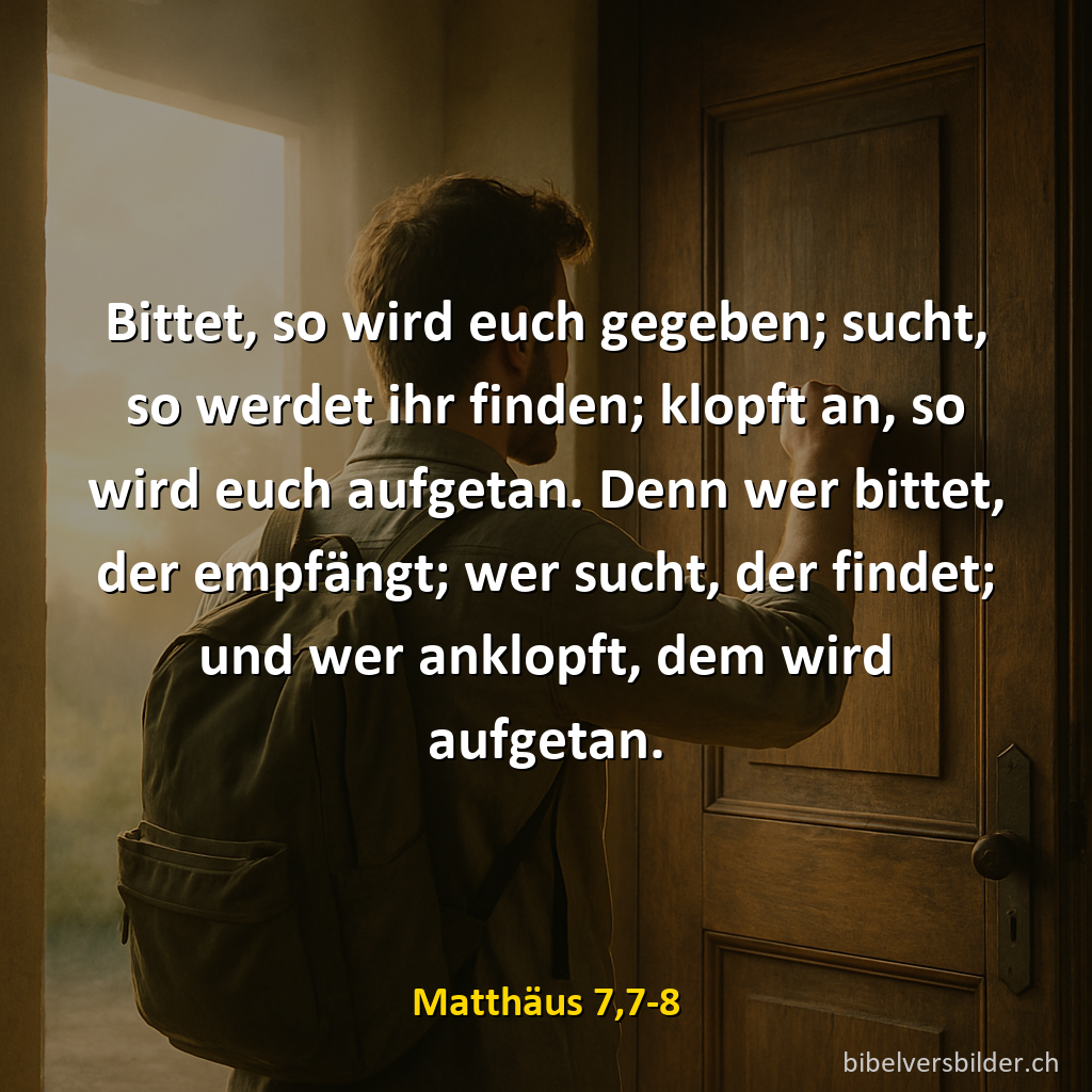 Matthäus 7,7-8
