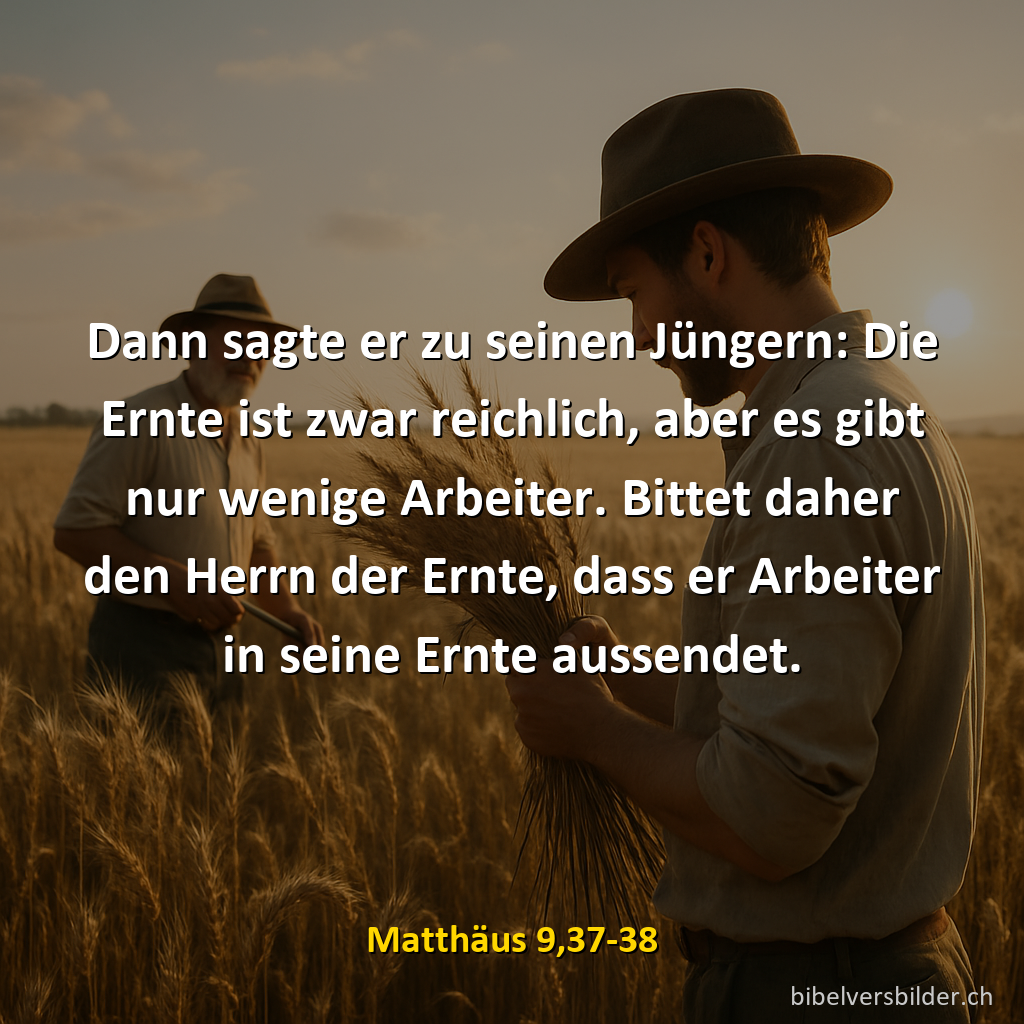 Matthäus 9,37-38