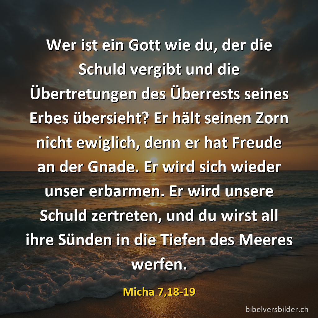 Micha 7,18-19