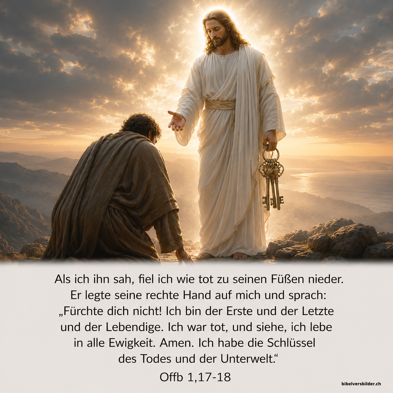 Offenbarung 1,17-18