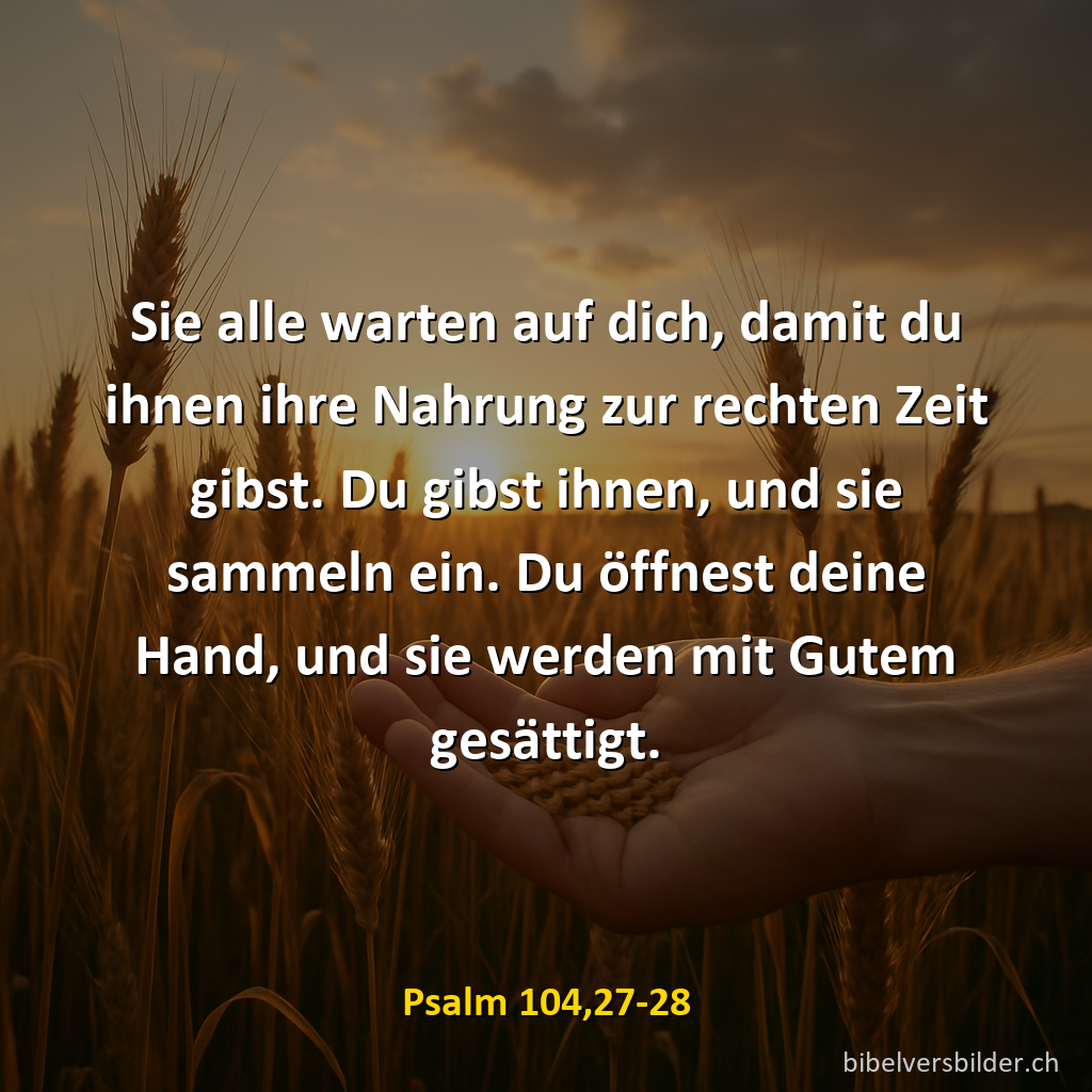 Psalm 104,27-28