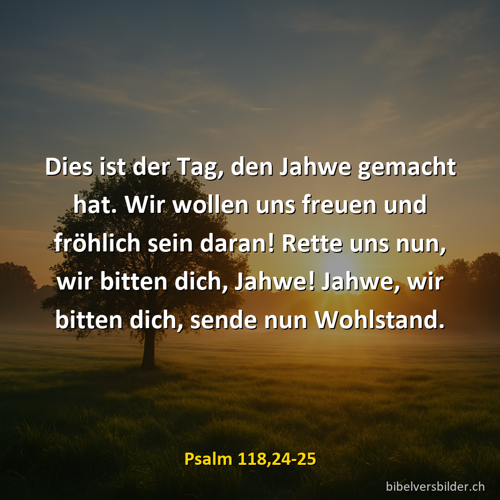 Psalm 118,24-25