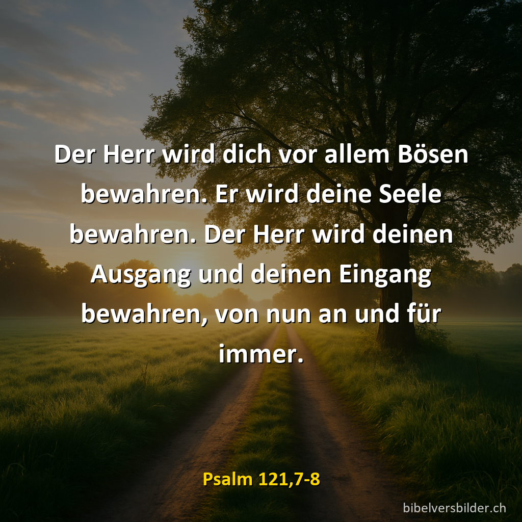 Psalm 121,7-8