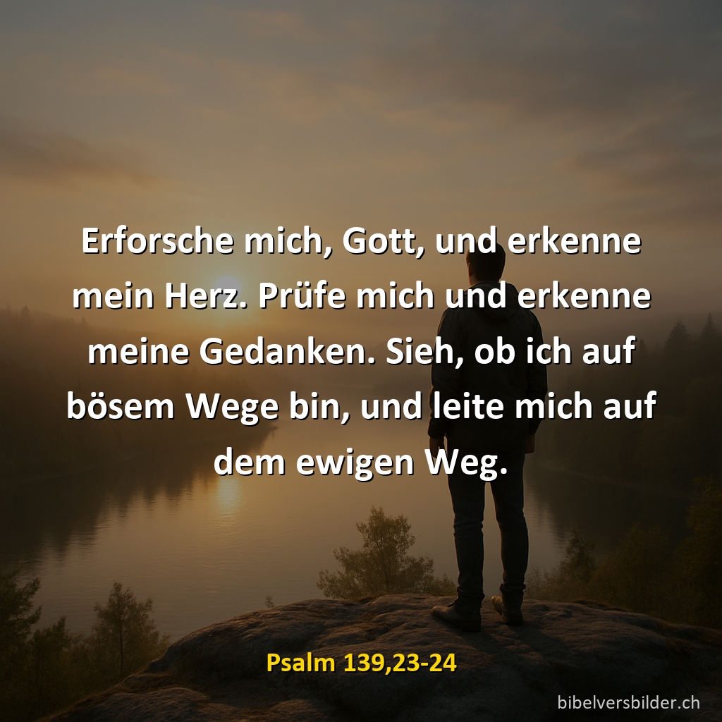 Psalm 139,23-24