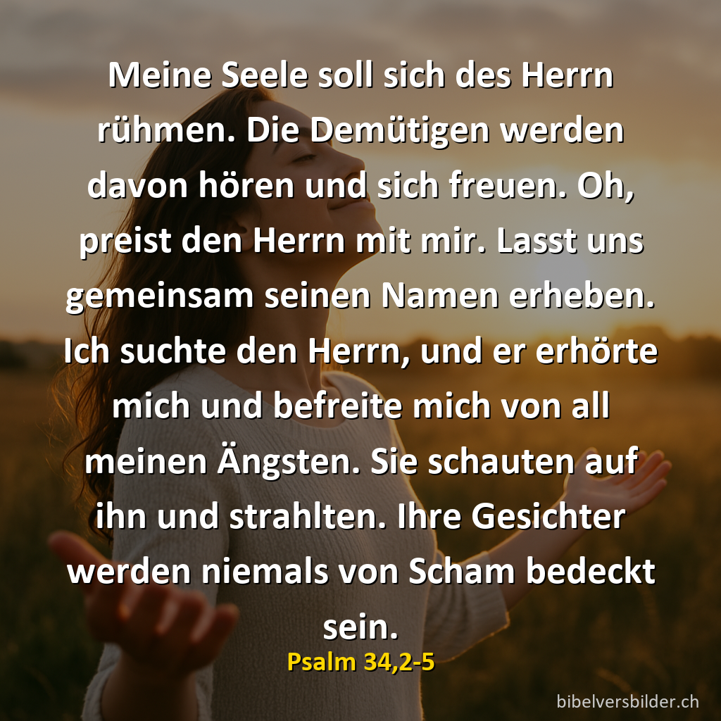 Psalm 34,2-5