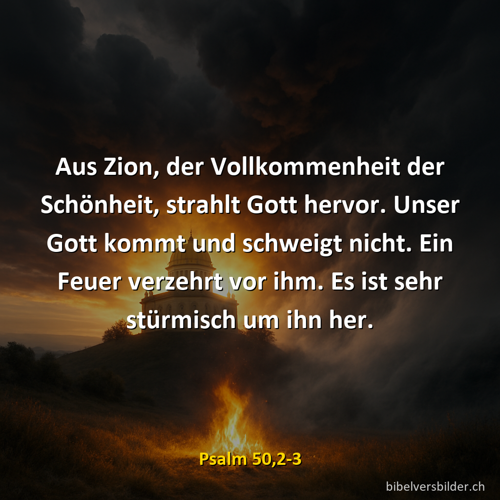 Psalm 50,2-3