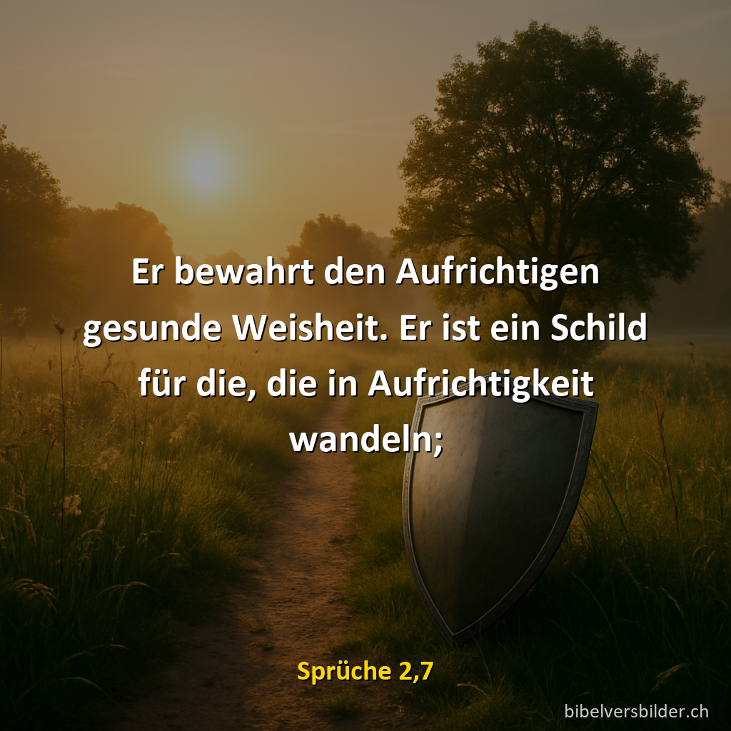 Sprüche 2,7