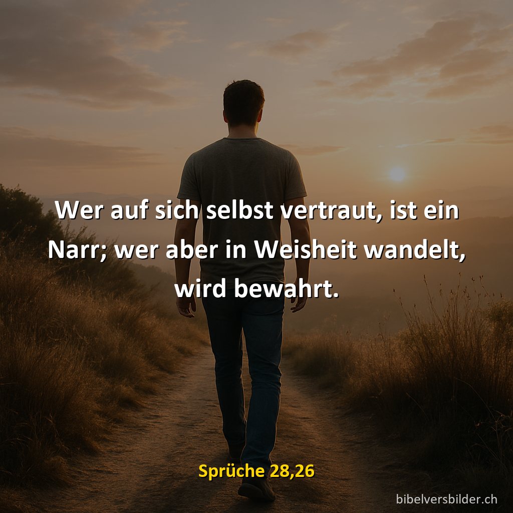 Sprüche 28,26