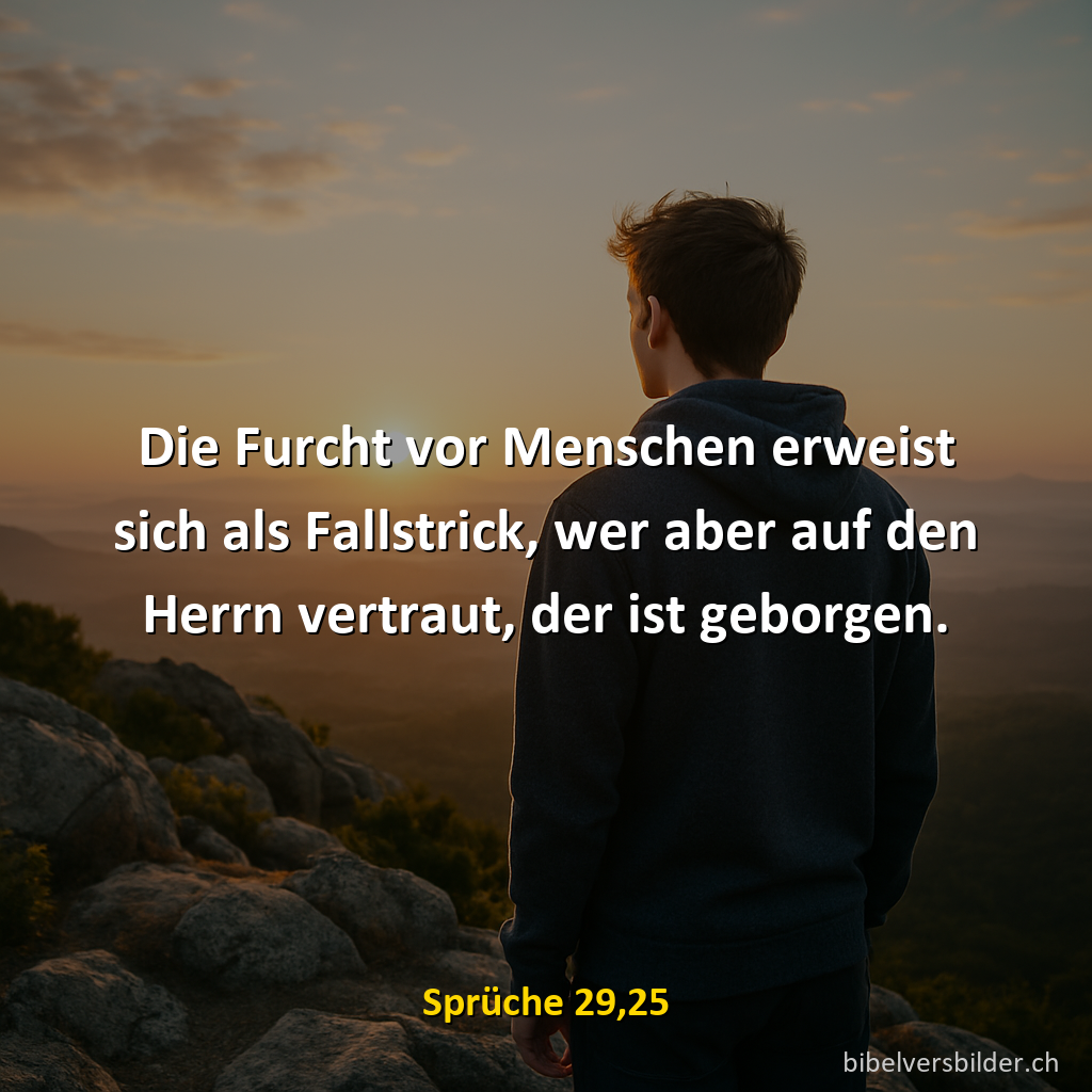 Sprüche 29,25